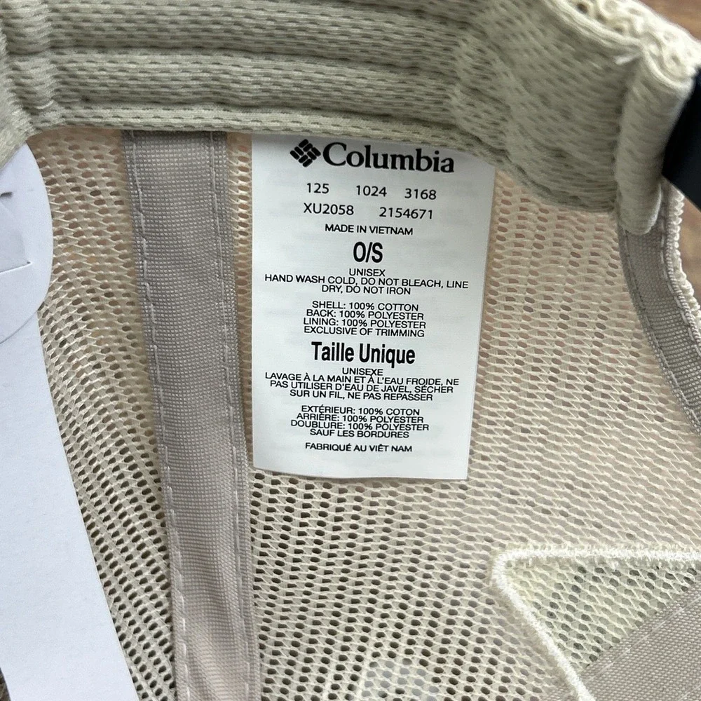 Columbia Phg Big Buck Mesh Snap-Back Cap Blue Tan Hunt‎ Line Unisex NWT